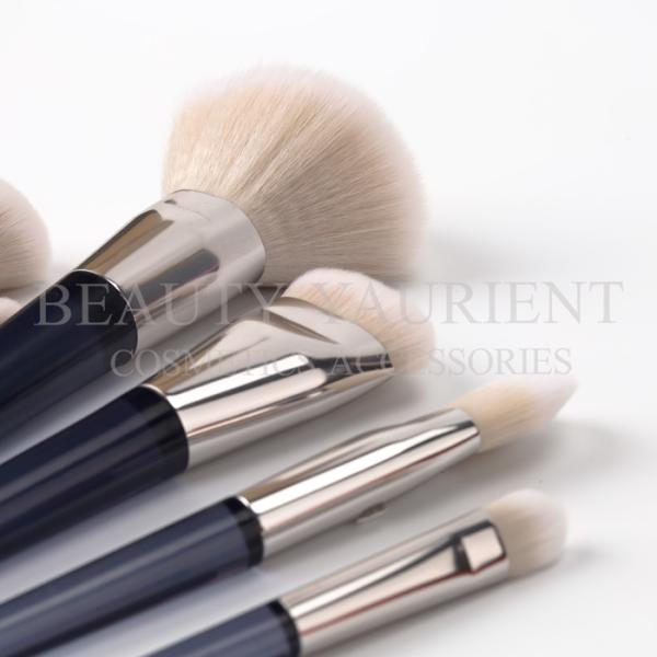 2 Tones Pbt Hair Private Label Makeup Brushes Set 6pcs 22cm Total Length
