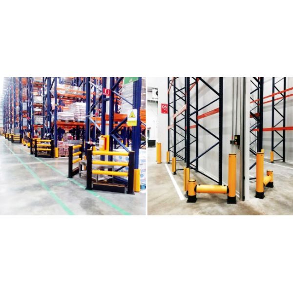 Heavy Duty Pallet Rack Protector Warehouse Pallet Rack Column Protection Flexible Plastic Guard Upright Protector
