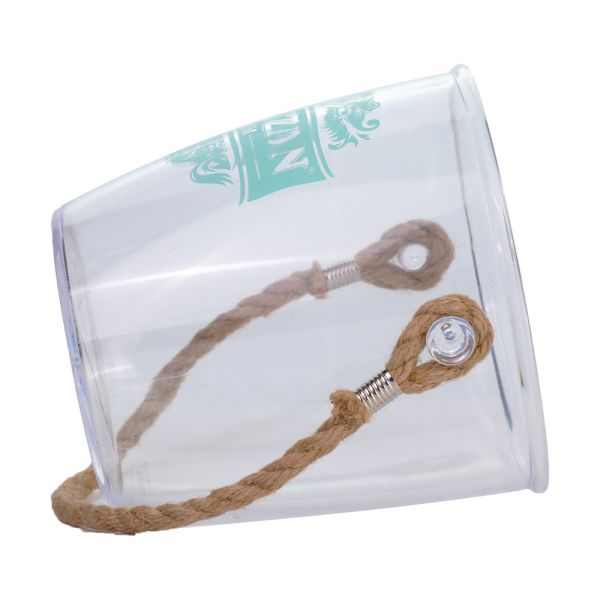 2.5L Transparent Plastic Drink Bucket Single Walled Chiller Bucket For Desktop Picnic
