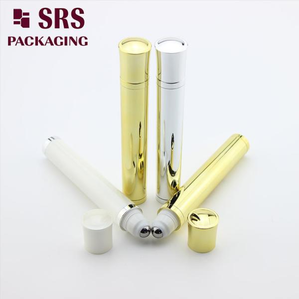 Luxury Vibrating 10ML Roll on Bottle , No Leakage Eye Cream Applicator Cosmetic Bottle