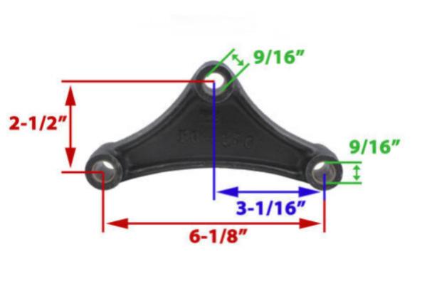 6-1/8 Trailer Slipper Spring Equalizer Suspension Components