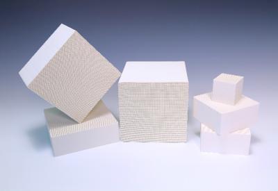 Branco cerâmico da carcaça do favo de mel do catalizador Al2O3 para o VOC industrial