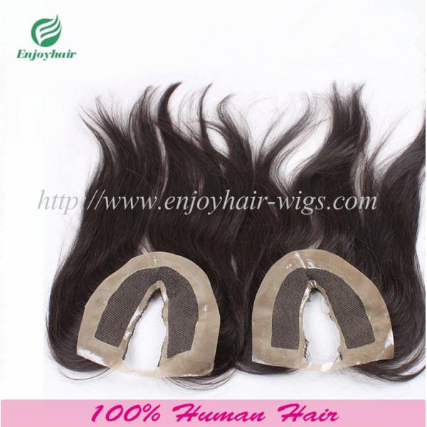 U-part Lace top closure 4''x4''malaysian virgin hair natural color 10''-24''L straighthair