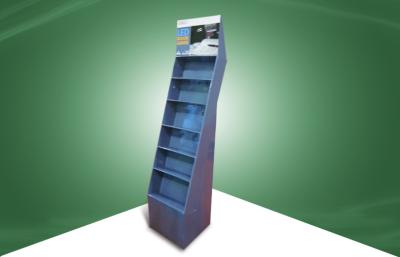 Unidades de exposição eretas livres do cartão cinzento varejo, suportes de exposição feitos sob encomenda para a promoção