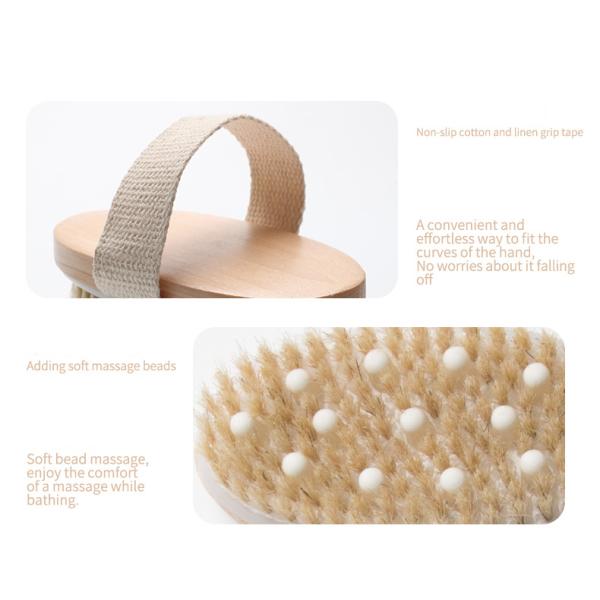Customization Dry Bath Brush Natural Holmwood Hand Body Care Brush