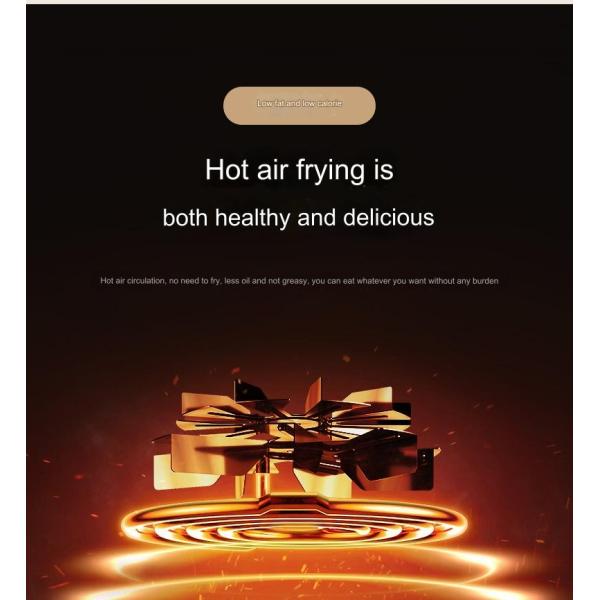 Large Capacity Digital Air Fryer Oven Multifunctional Bakery Machine for Small Kitchens