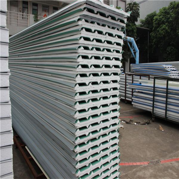 color coated steel insulated polystyrene foam  sandwich roof pane for prefab house