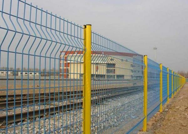PVC Coated Welded Wire Mesh Panels For Area Protection , Eco Friendly