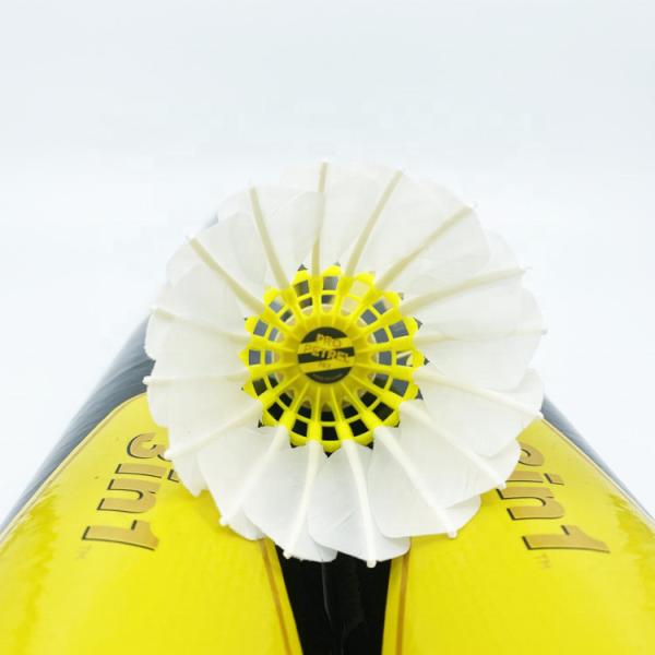 Hybrid 767 Yellow Shuttlecock Goose Feather Badminton For Training