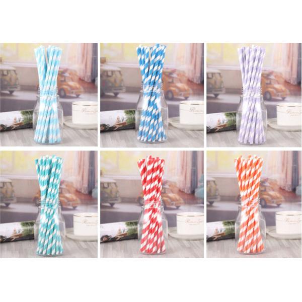 Food Grade Certified 100% Biodegradable Environmentally Friendly Disposable Kraft Paper Straws 6/8/10/12*180/190/200MM