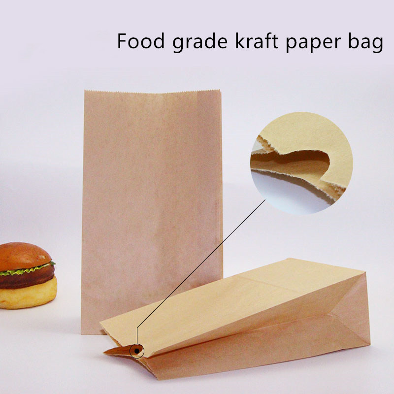 Бумажный мешок пекарни ISO9001 Biodegradable Брауна