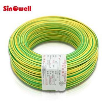 Copper Conductor Stranded Electric Wire Cable , Green Yellow Ground Wire 100 m / roll