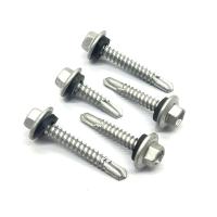 Self-Drilling Screws/Unslotted/Hex Washer Head/Steel/Zinc/Bon