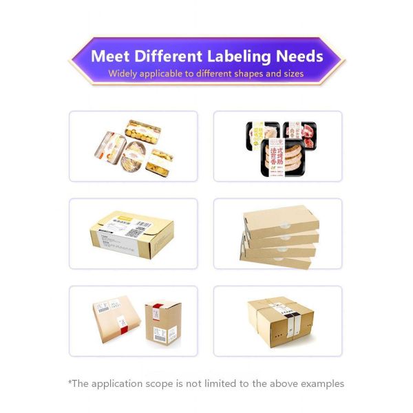 Fully Automatic Weighing Label Machine CH-606D Corner Labeling Machine High-speed Flat Weighing Labeling Machine