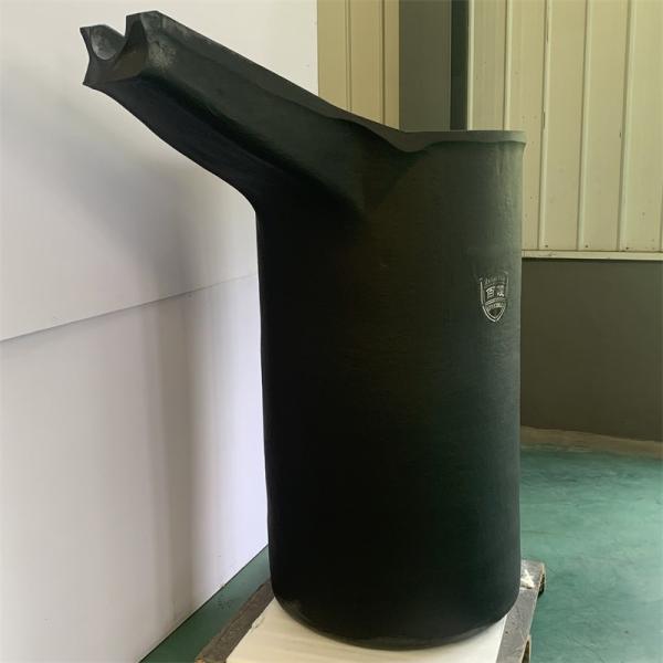 Chemical Resistant Gold Melting Crucible 150kg Cylindrical Graphite Container