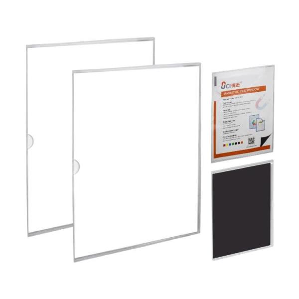 Warehouse Magnetic Document Holder Acrylic File Folder Holder SGS
