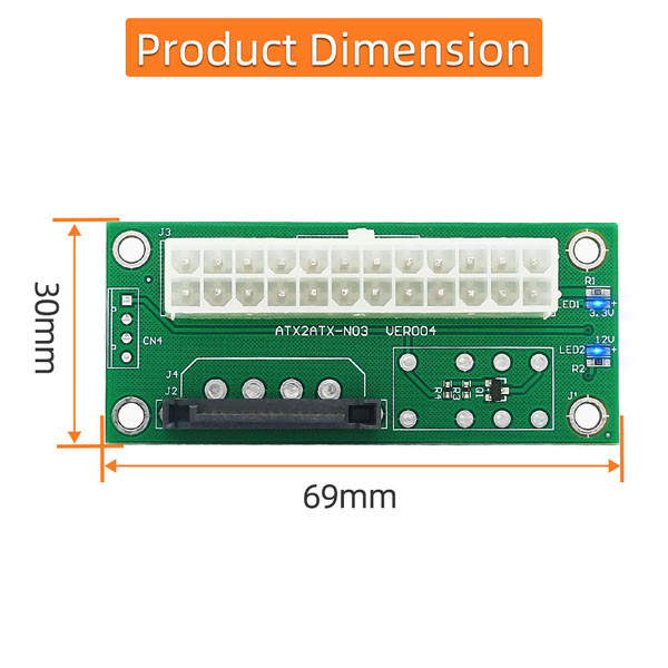 Dual PSU Synchronous Power Board 3mil With 15 Pin Connector