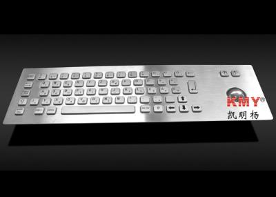 Trackball de aço inoxidável do dispositivo apontando do teclado industrial do metal do quiosque