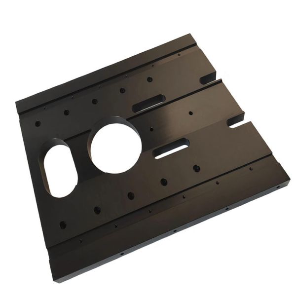 Precision CNC Milled Back Panel for Server Rack with ±0.002~0.005mm Tolerance and Black Oxidation Finish - ISO9001 Certified