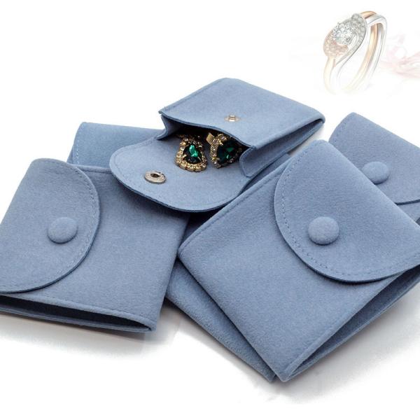 Custom Bracelet Packaging Jewelry Pouch Gift Envelope Microfiber Bag Customized Logo