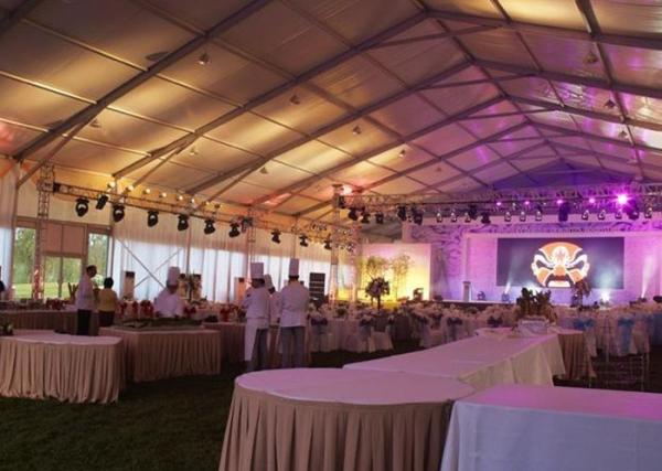 20x30m Clear Span Tent For Wedding Events Aluminum Structure Waterproof