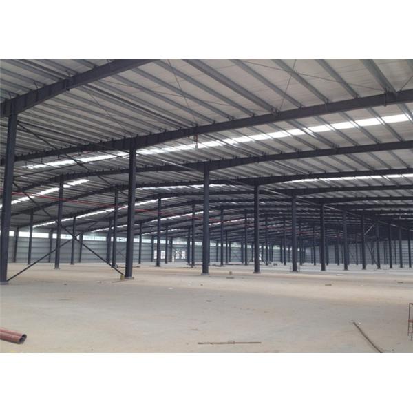 Assembled Custom Design Warehouse , Prefabricated Light Warehouse Roof Structure
