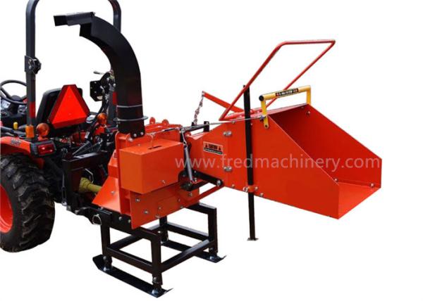 8 Inch Pto Powered Chipper , 2 Cutting Knives Pto Wood Chipper For Compact Tractor