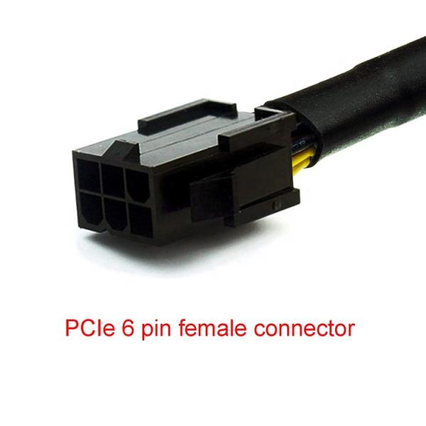 GPU 6 PIN Female to Dual 8 PIN Male 18AWG PCI Express Motherboard Power Supply Adapter PCIe Riser 3.0 Extension Cable