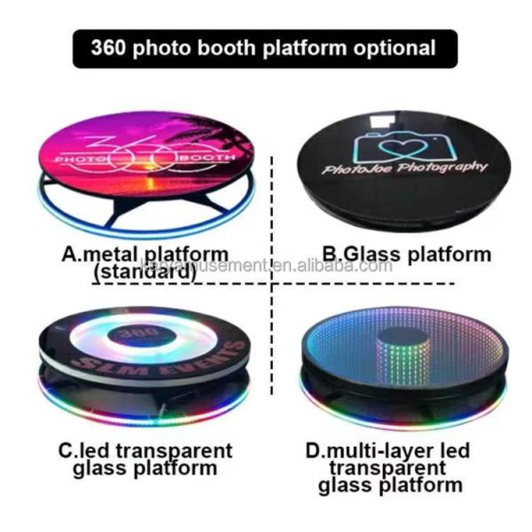 45KG Hot Glass Magic Mirror Photo Booth with Wireless Automatic Rotating Feature