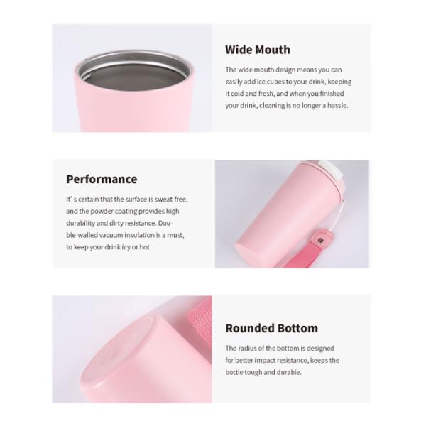 Lid Custom Colorful 350ml/500ml Thermal Mug Portable Gift Student Coffee Milk Thermos Modern Design Style
