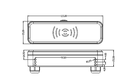 On-Off Control Independent Floodlight Motion Sensor 200w Anti - Interference