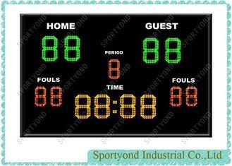 Portable LED Outdoor Indoor Football Electronic Scoreboard , Soccer Scoreboard with Timer