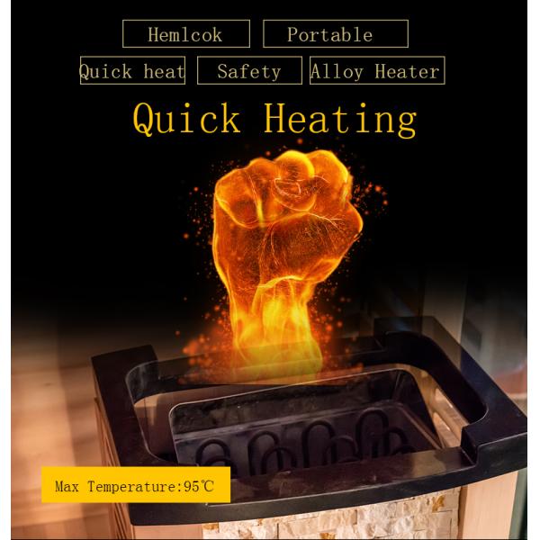 Hemlock Steam Sauna With Ozone Generator 1800L*1800W*2100H Mm