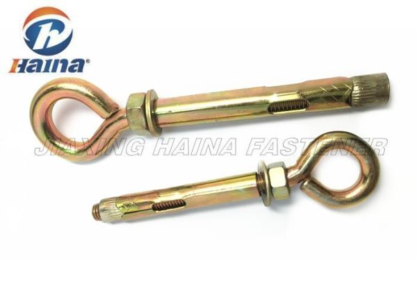 Yellow Zinc Plated Dia M6 - M20 Carbon Steel Expansion Anchor Bolt