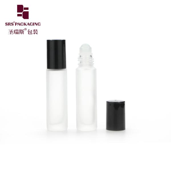 10ml Wall Glass Roll On Bottle With Glass Ball Leakproof Design for Personal Care