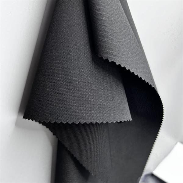 Четырехсторонняя эластичная двойная точка Пешие прогулки 265GSM Полиэстерная спандексная ткань Горничная спортивная одежда досуг