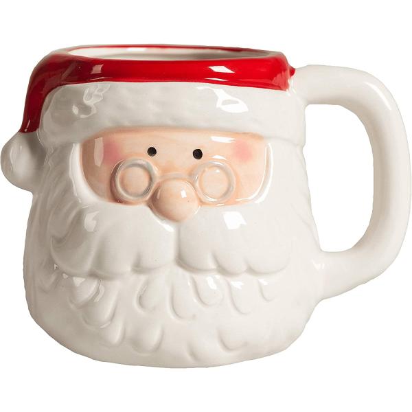 кружка подарка годовщины 3D Санта Клауса керамическая для OEM подарка рождества