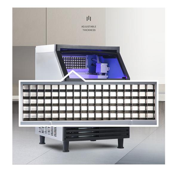 Máquina de gelo 316SS do cubo de Commerical SK-160P 73kg/24h para fatias frescas