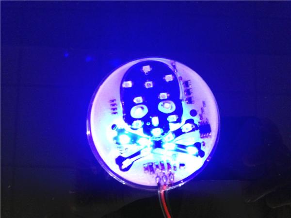 SMD LED Waterproof Human skeleton Strobe Mini Panel Sequential Flash Tail Signal Light
