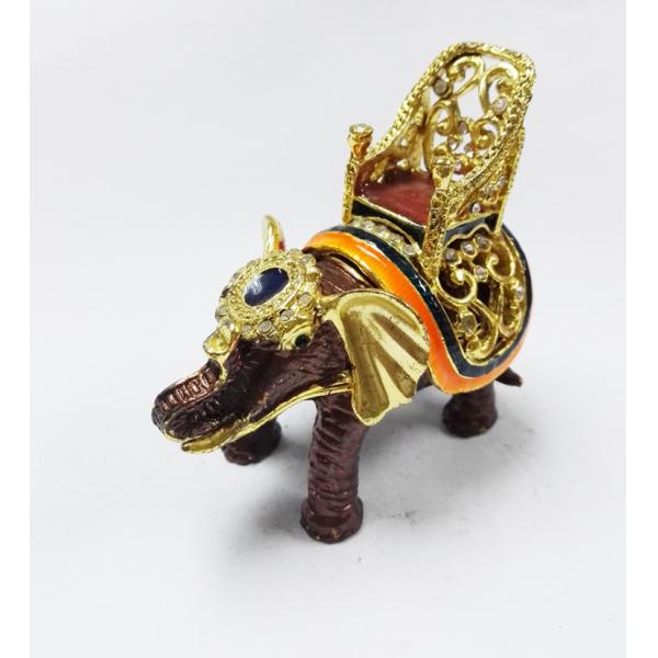 Wholesales Elephant Jeweled trinket box Animal Trinket box for wedding