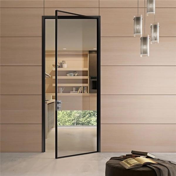 Portas de balanço/casamento de alumínio em estilo moderno contemporâneo para espessura de parede de 1,4 mm