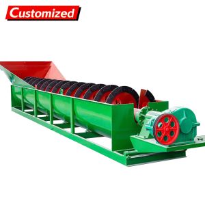 Customized Stainless Steel Spiral Sand Washer with 40-280 tons/hour Capacity for Efficient Gravel Washing