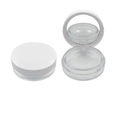 Recyclable Transparent Loose Powder Case with Screw Cap Closure