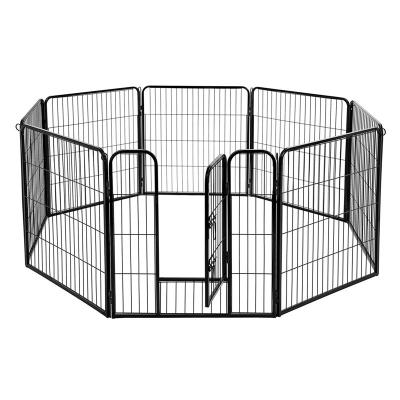 Removable PP Tray Foldable Metal Dog Crate Rust Proof  Iron Wire Material
