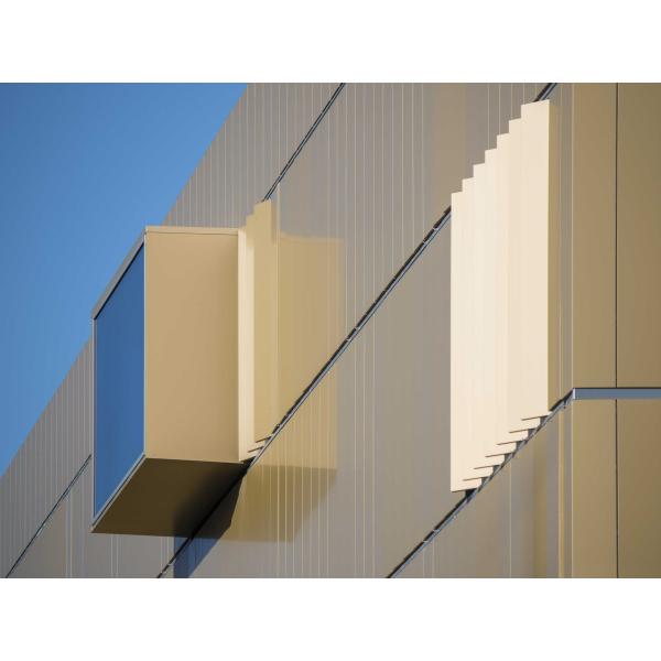 Modern 3mm Anti-saratch Customized Fireproof Drawing Aluminum Composite Panel For Curtain Wall Eaves  Indoor Shelter