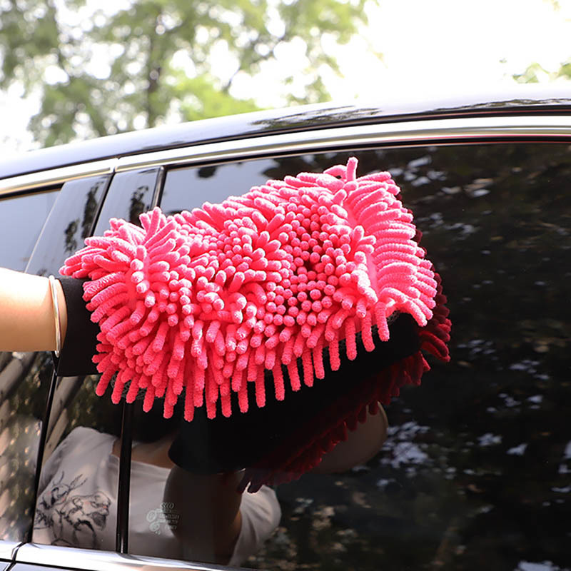 Soft 17x26cm Wash Mitt Microfiber For Automotive And Household