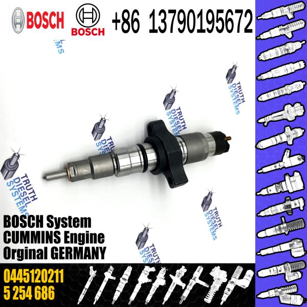Bec commun 5 d'injection du rail de l'injecteur de gazole 0445120212 0445120211 de haute qualité 254 686 5 255 184 pour Cummins