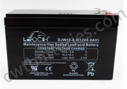 DJW12-8 12V 8AH UPS Leoch Sealed Lead Acid Battery For Mobility Scooter