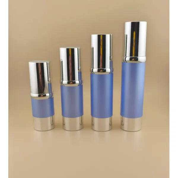 New Design Blue Airless Pump Bottle for Perfume and Cream