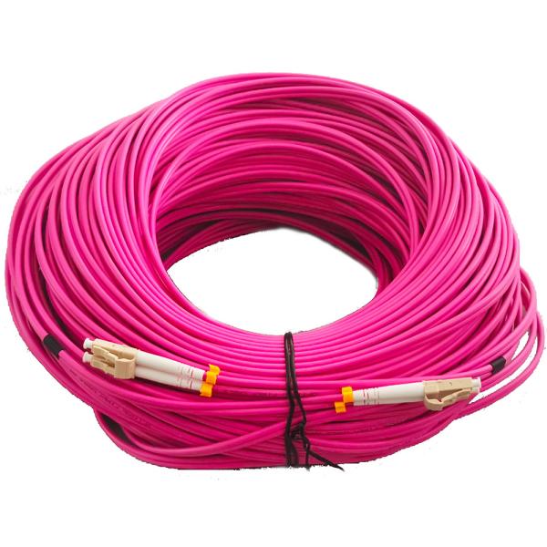 Multimode Duplex  Fiber Optic patch Cable LC - LC OM4 50/125